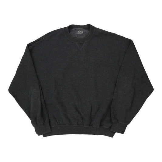 Vintage grey Blank Fruit Of The Loom Sweatshirt - mens x-large