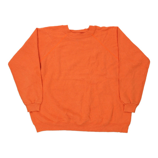 Vintage orange Made in USA Blank Hanes Sweatshirt - womens x-large