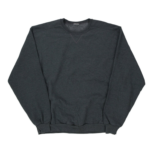 Vintage grey Blank Unbranded Sweatshirt - mens large