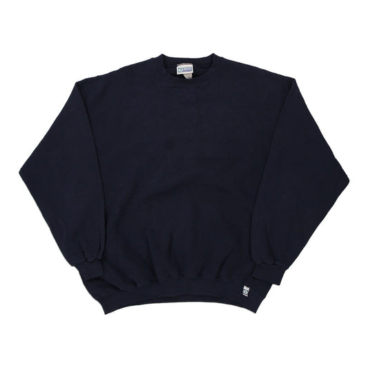 Vintage navy Made in USA Blank Discus Athletic Sweatshirt - mens x-large