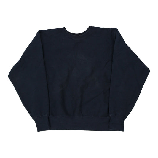 Vintage navy Made in USA Blank Eagle Usa Sweatshirt - mens large