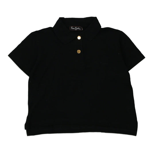 Vintage black Pierre Cardin Polo Shirt - womens medium