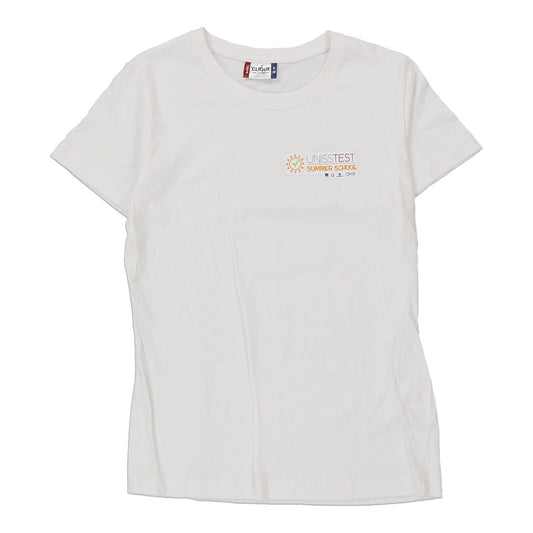 Vintage white Age 12-13 Clique T-Shirt - boys medium