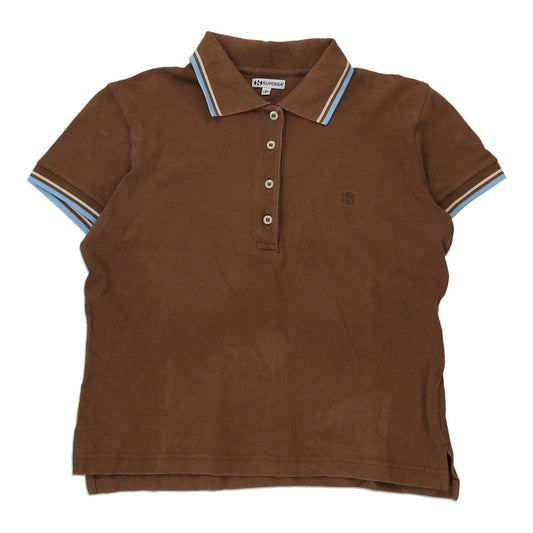 Vintage brown Age 11-12 Superga Polo Shirt - girls medium