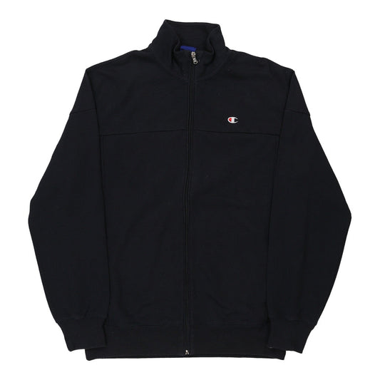 Vintage Champion Track Jacket - 2XL Navy Cotton