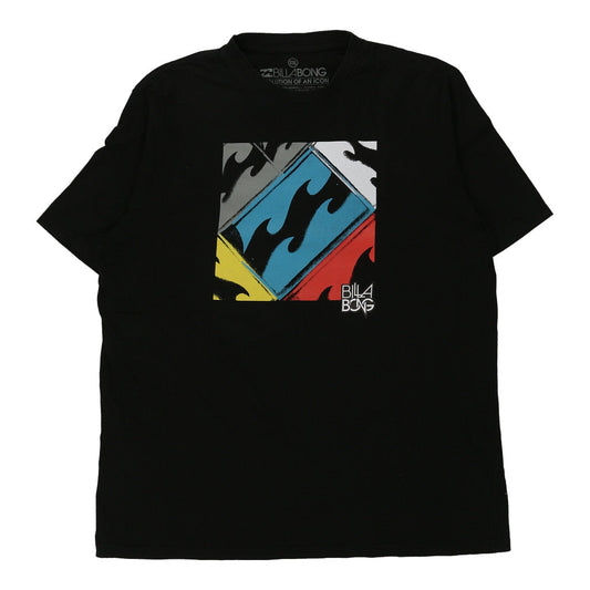 Vintage Billabong Graphic T-Shirt - 2XL Black Cotton