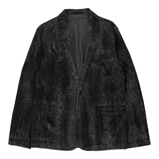 Vintage Absolute Joy Blazer - Large Grey Cotton