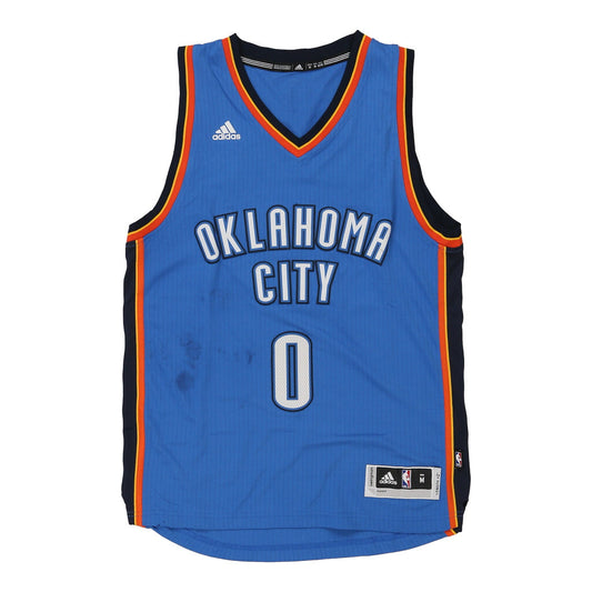 Vintage Oklahoma City Adidas NBA Jersey - Medium Blue Polyester