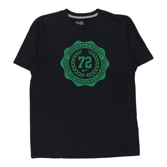 Vintage Nike Graphic T-Shirt - Medium Navy Cotton