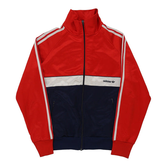 Vintage 1980s Adidas Track Jacket - XS Red Polyester Blend