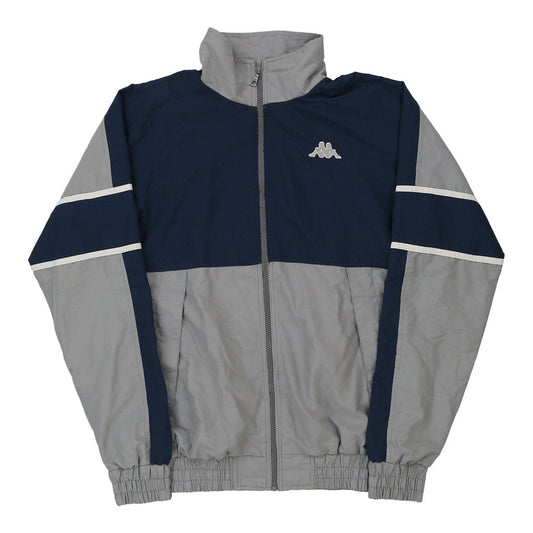 Vintage Kappa Track Jacket - Large Grey Polyester