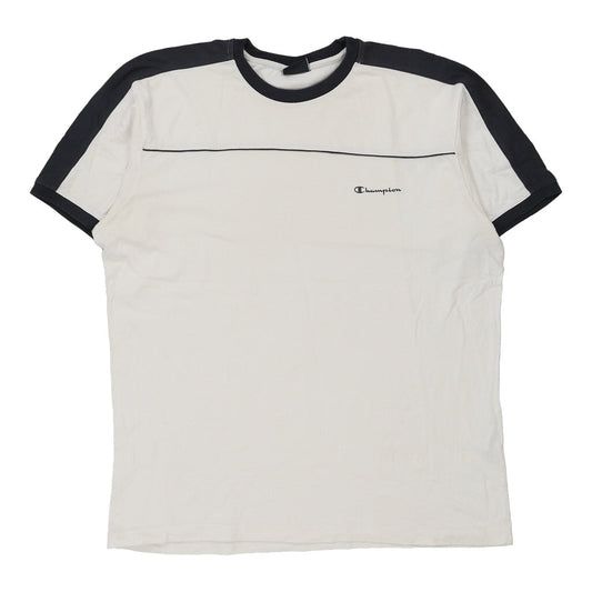 Vintage Champion T-Shirt - 2XL White Cotton