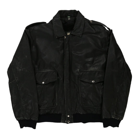 Vintage 5Th Avenue New York Leather Jacket - Large Black Leather