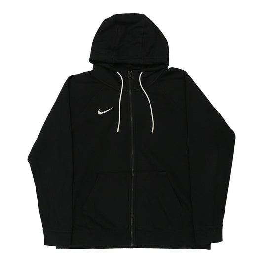 Vintage Nike Hoodie - XL Black Cotton Blend