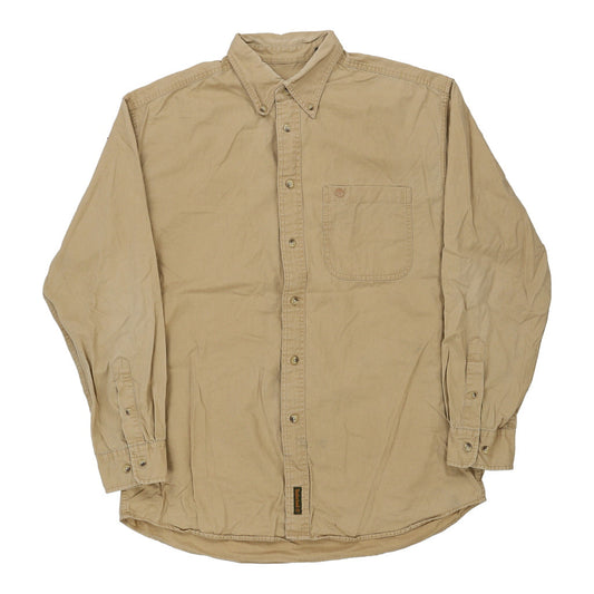 Vintage Timberland Shirt - Medium Beige Cotton