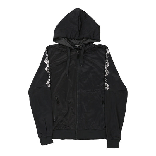 Vintage Smma Style Track Jacket - Medium Black Polyester