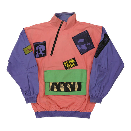 Vintage 1980s Unbranded Jacket - 2XL Pink Polyester