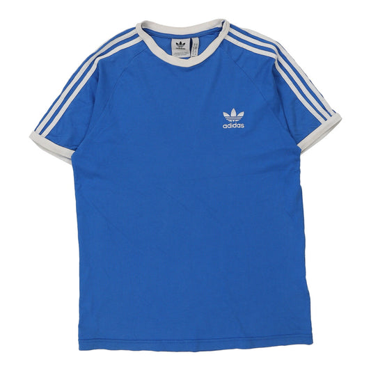 Vintage Adidas T-Shirt - Medium Blue Cotton
