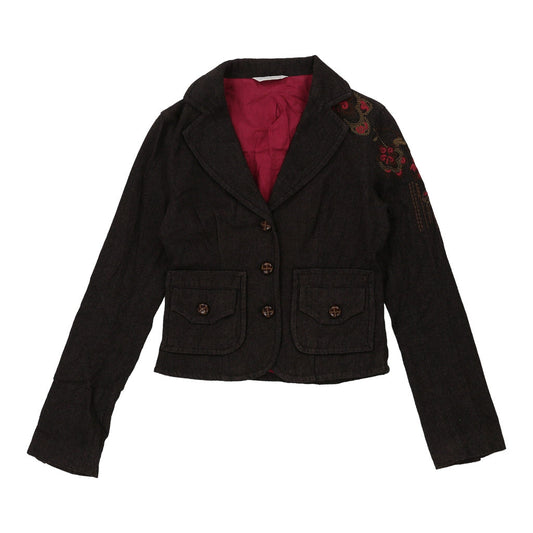 Vintage Promod Blazer - Small Brown Cotton