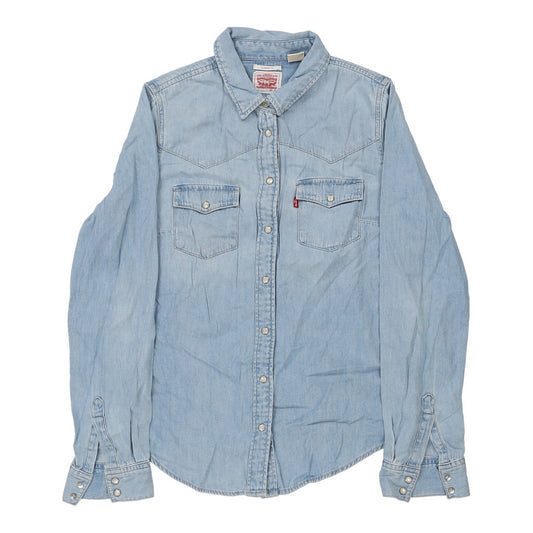 Vintage Levis Denim Shirt - XS Blue Cotton
