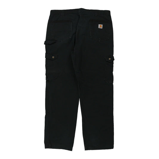 Vintage Carhartt Double Knee Carpenter Trousers - 40W 32L Black Cotton