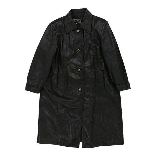 Vintage Vera Pelle Leather Jacket - Large Black Leather