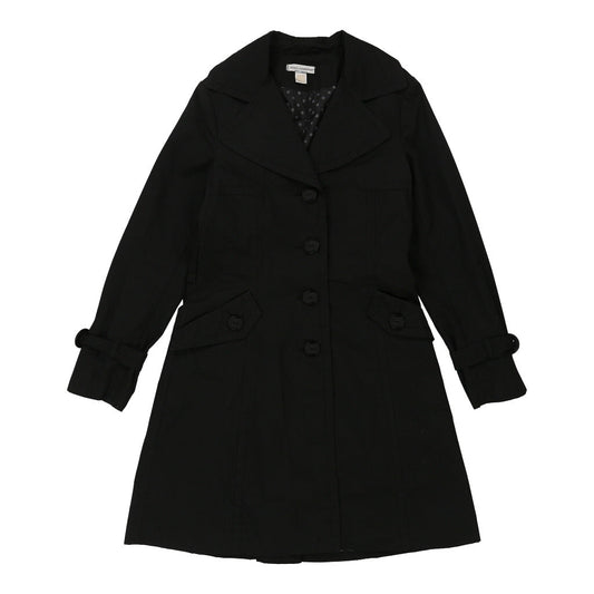Vintage Dolce & Gabbana Trench Coat - Medium Black Cotton