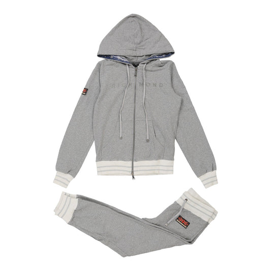 Vintage Richmond Full Tracksuit - XS Grey Cotton Blend