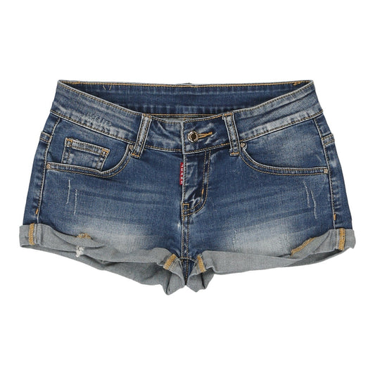 Vintage blue Unbranded Denim Shorts - womens 28" waist