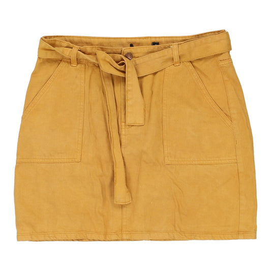 Vintage yellow Unbranded Skirt - womens x-large
