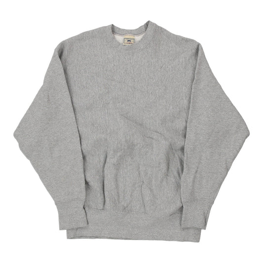 Vintage grey Cross Grain Blank Lee Sweatshirt - mens large