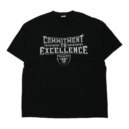 Vintage black Las Vegas Raiders Nfl Team Apparel T-Shirt - mens x-large