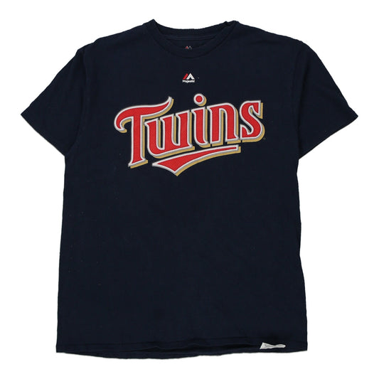 Vintage navy Minnesota Twins Majestic T-Shirt - mens medium