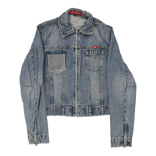 Vintage Good Show Denim Jacket - Medium Blue Cotton