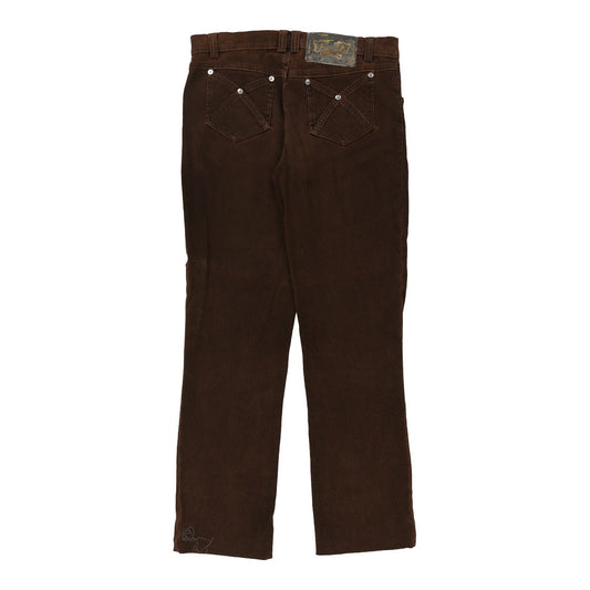 Vintage Dolce & Gabbana Cord Trousers - 30W UK 10 Brown Cotton