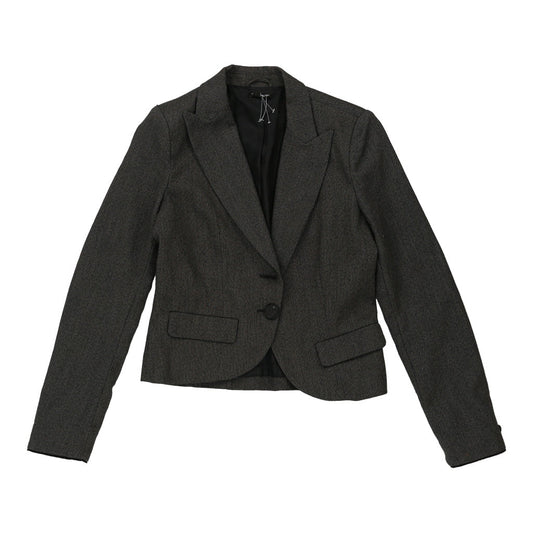 Vintage Sisley Blazer - Small Grey Cotton