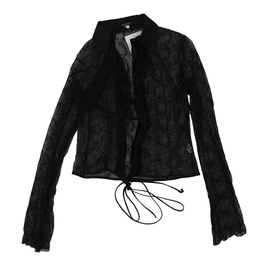 Vintage Eterea Lace Cardigan - XS Black Polyester