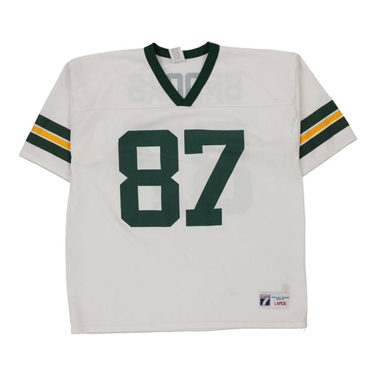 Vintage white Logo 7 Jersey - mens large