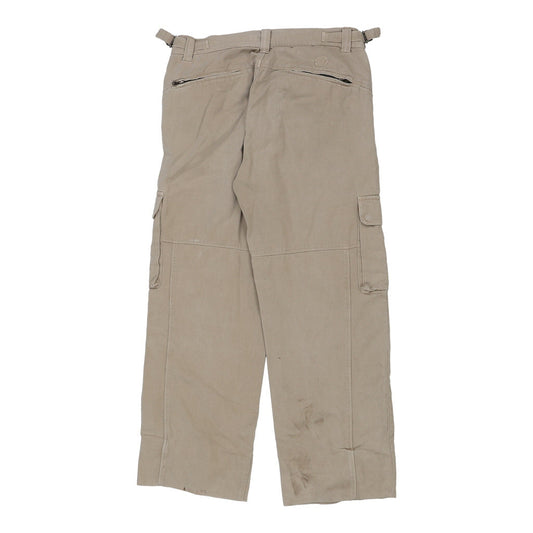 Vintage beige Sergio Tacchini Cargo Trousers - mens 32" waist