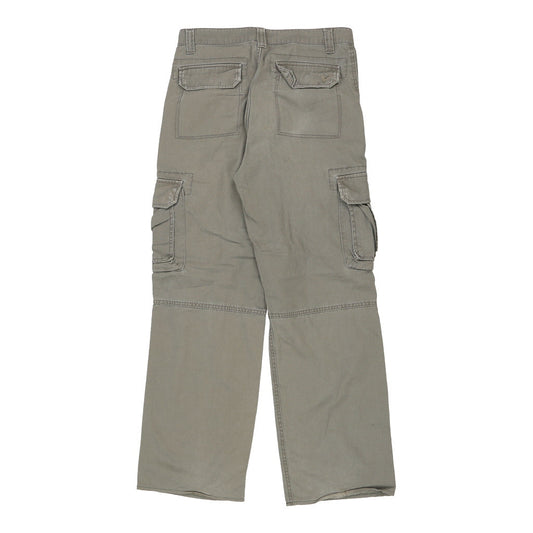 Vintage khaki Cedarwood State Cargo Trousers - mens 30" waist