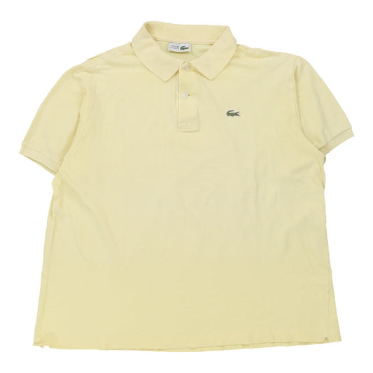 Vintage yellow Lacoste Polo Shirt - mens xx-large