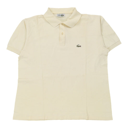 Vintage yellow Lacoste Polo Shirt - mens medium