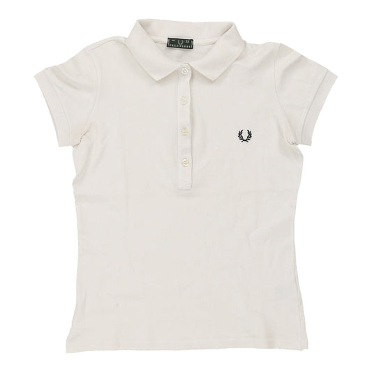 Vintage white Fred Perry Polo Shirt - womens x-small
