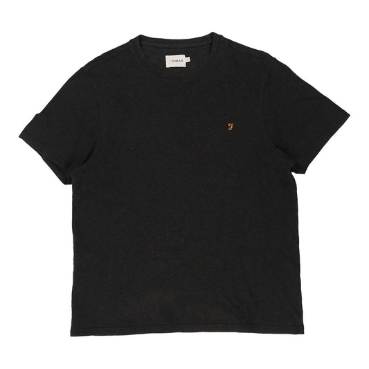 Vintage black Farah T-Shirt - womens x-large