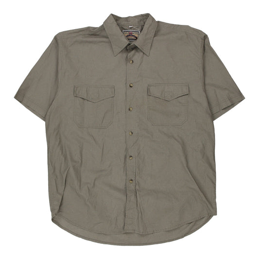 Vintage brown Fieldwork Short Sleeve Shirt - mens xx-large