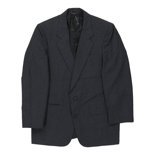 Vintage Christian Dior Striped Blazer - Medium Grey Wool