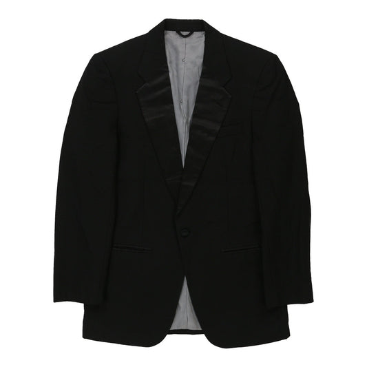 Vintage Black Tie Christian Dior Blazer - Medium Black Wool