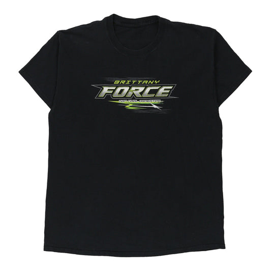 Vintage Nascar T-Shirt - Large Black Cotton