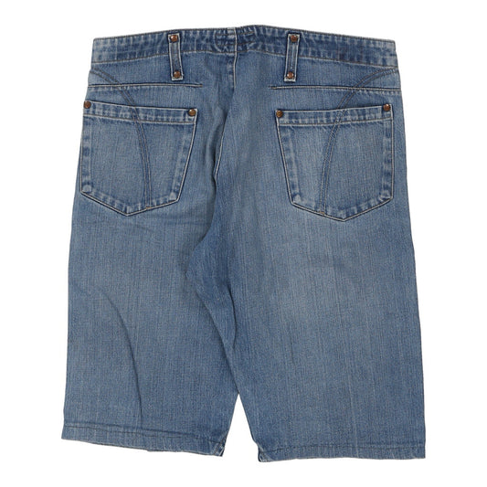 Vintage blue Rifle Denim Shorts - mens 34" waist