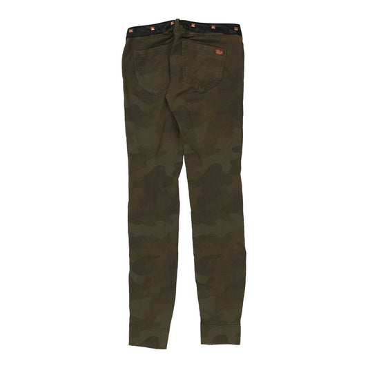 Vintage khaki Met Trousers - womens 26" waist